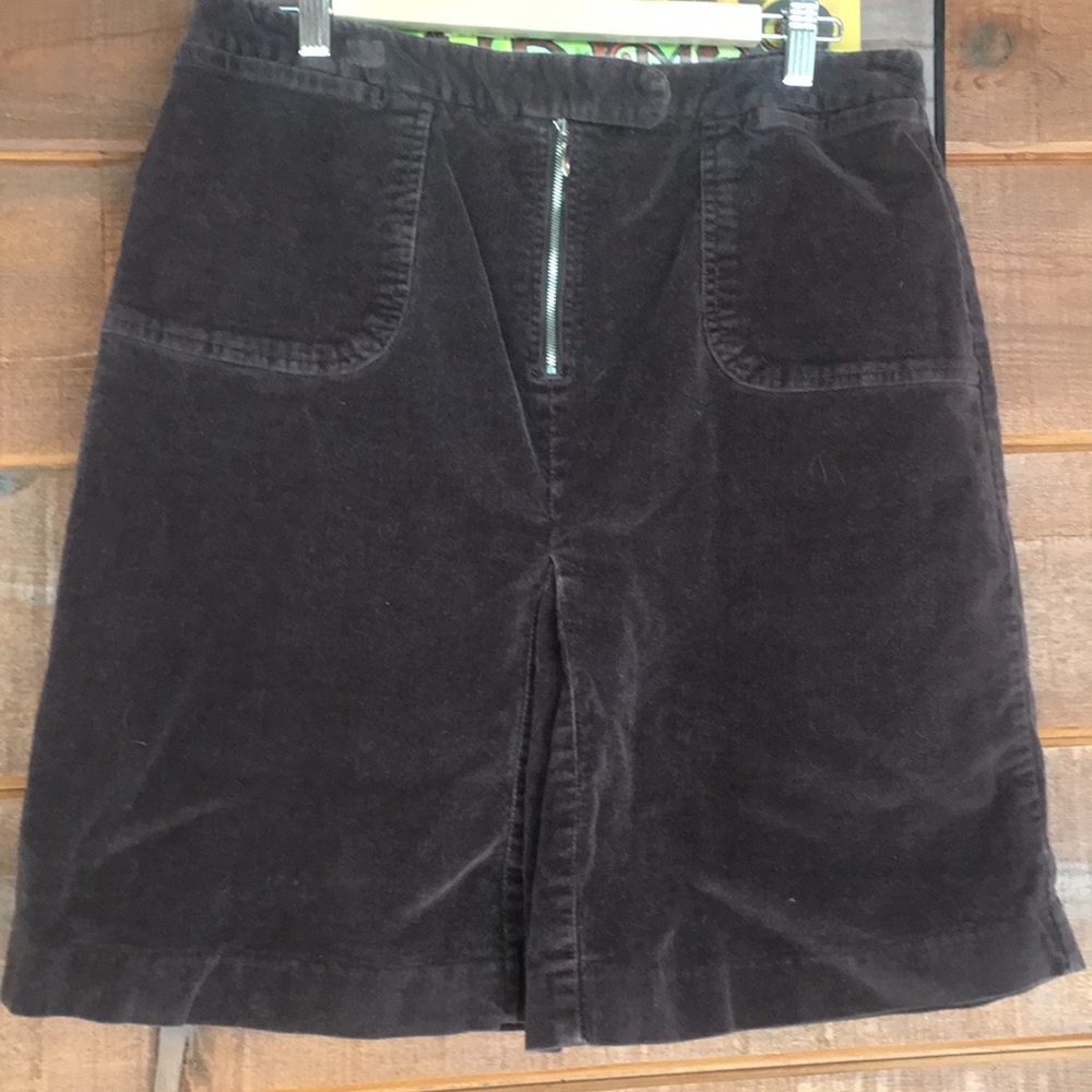 Corduroy Skirt Brown 14